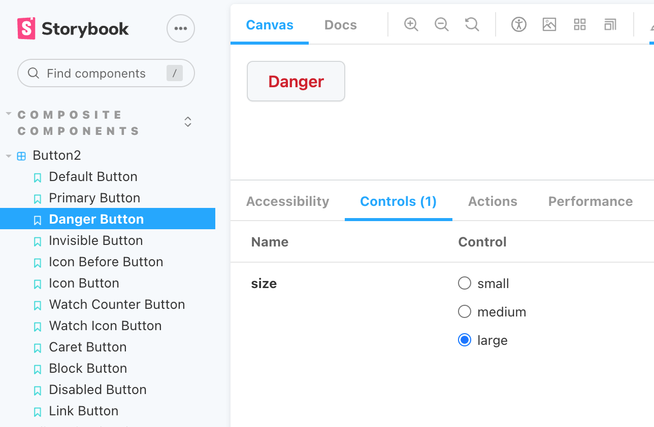 Storybook example from GitHub